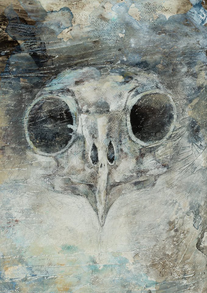 Natalie Sappier. Owl Skull